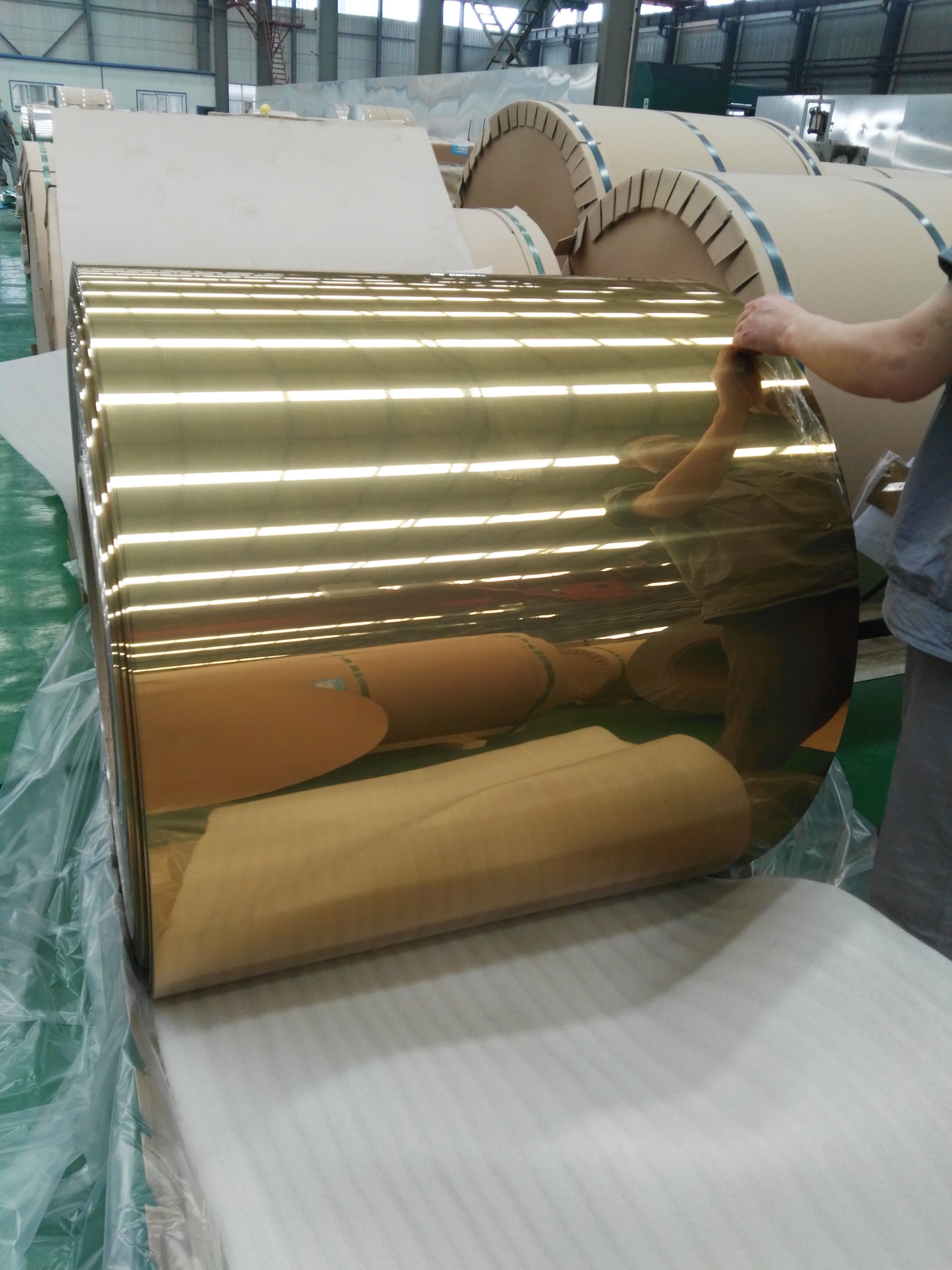 Gold mirror aluminum plate sheet